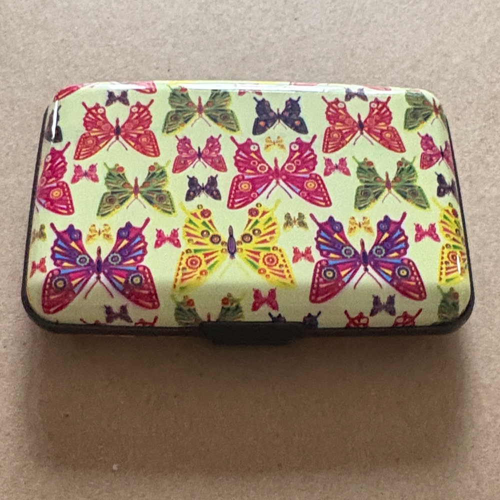 Colorful Butterfly Print Card Holder